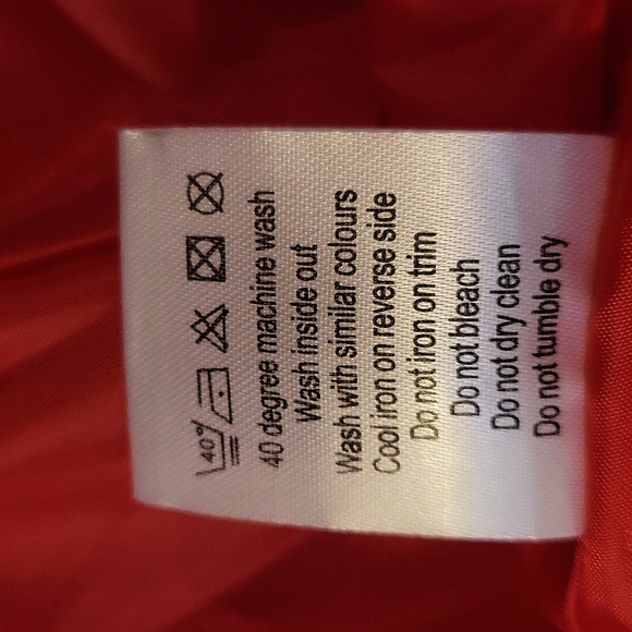 EillyBazar long red double breasted dress coat fully lined 2 front pockets NEW - Picture 7 of 7